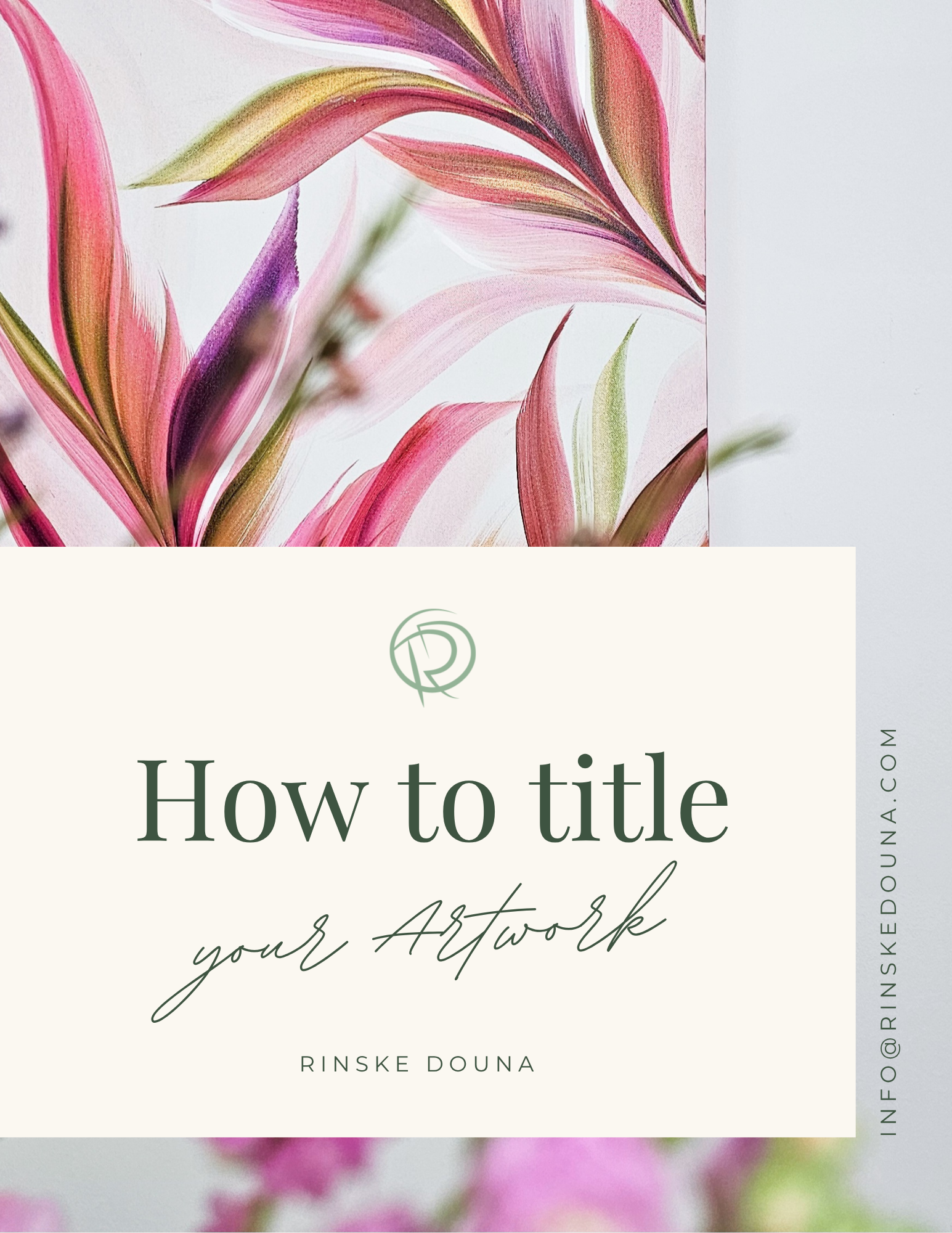 How tot title your art cover